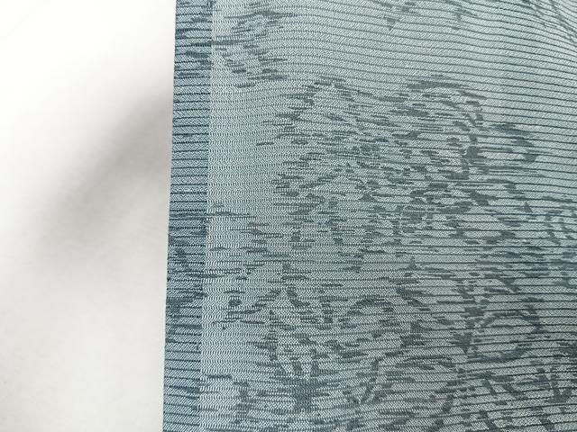 平和屋着物＊夏物　小紋　絽　枝葉文　洗える着物　CABI3781xi