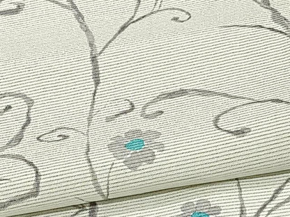 平和屋着物＊夏物　小紋　絽　花唐草文　正絹　逸品　CABI3787xi