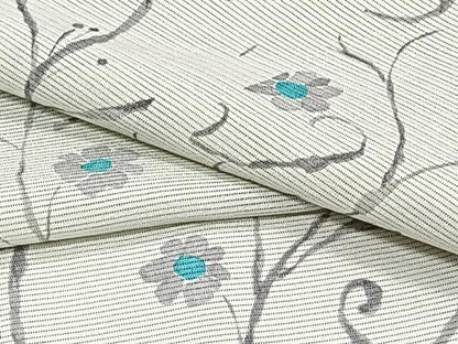 平和屋着物＊夏物　小紋　絽　花唐草文　正絹　逸品　CABI3787xi