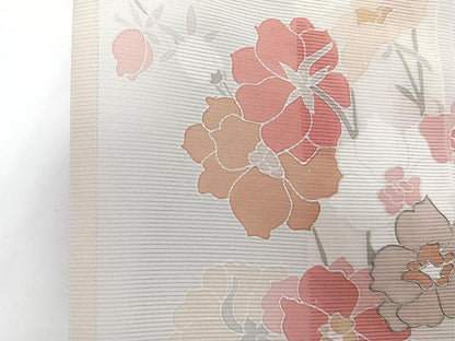 平和屋着物＊夏物　訪問着　絽　枝草花文　金彩　正絹　逸品　CABI3791xi