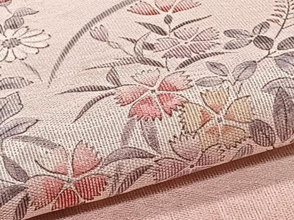 平和屋着物＊夏物　訪問着　紗　手描き　枝花青海波文　暈し染め　正絹　逸品　CABI3794xi