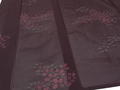 平和屋着物＊夏物　小紋　二紗　萩文　正絹　逸品　CABI3798xi