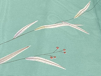 平和屋着物＊夏物　訪問着　絽　枝草花文　洗える着物　CABI3801xi