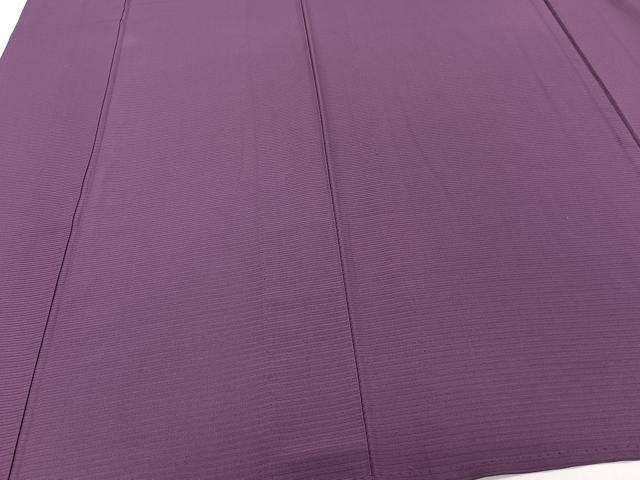 平和屋着物＊夏物　色無地　絽　桑の実色　正絹　逸品　CABI3809xi