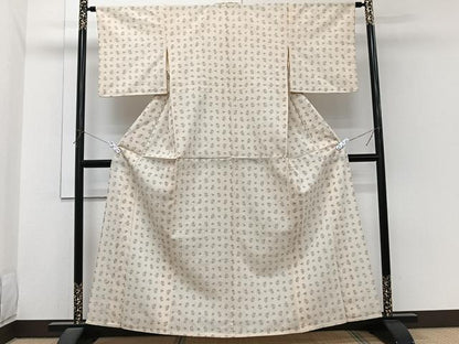 平和屋着物＊夏物　紗紬　琉球絣文　正絹　逸品　CABI3811xi