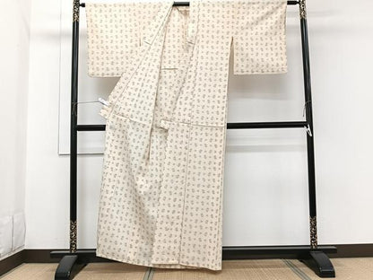 平和屋着物＊夏物　紗紬　琉球絣文　正絹　逸品　CABI3811xi