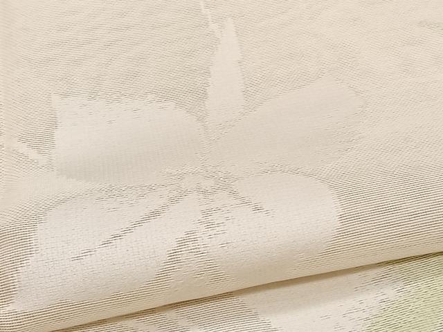 平和屋着物＊夏物　小紋　紗　枝花文　正絹　逸品　CABI3813xi