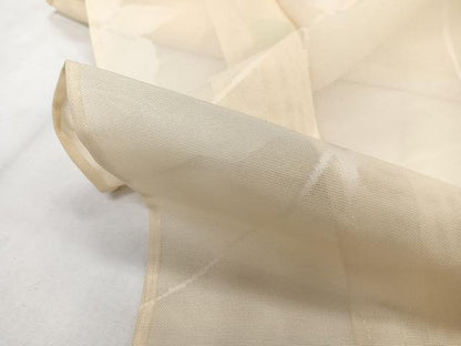 平和屋着物＊夏物　小紋　紗　枝花文　正絹　逸品　CABI3813xi