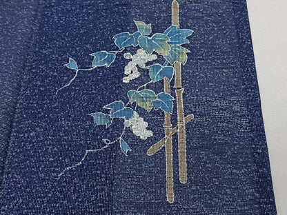平和屋着物＊京童人形絵師　高橋翠延　夏物　小紋　紋絽　霞文　正絹　逸品　CABI3817xi
