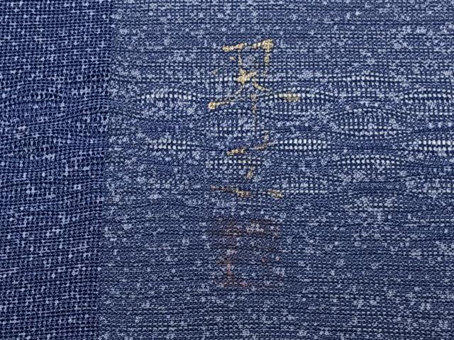 平和屋着物＊京童人形絵師　高橋翠延　夏物　小紋　紋絽　霞文　正絹　逸品　CABI3817xi