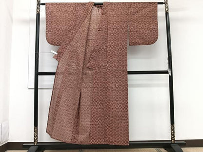 平和屋着物＊夏物　小紋　総レース　繋ぎ花文　CABI3824xi