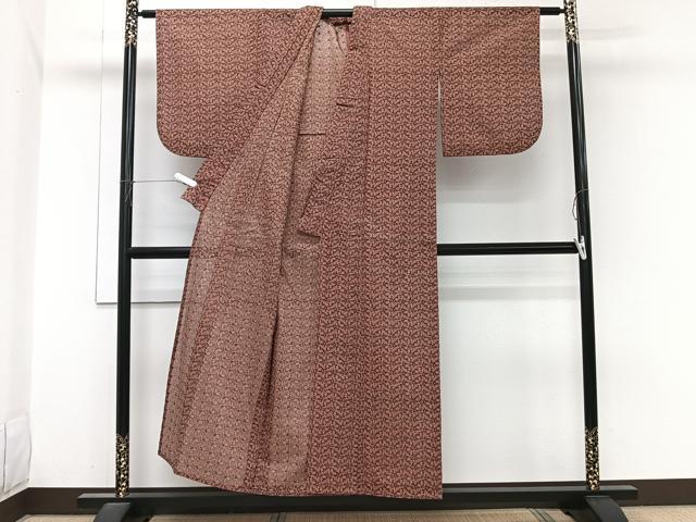 平和屋着物＊夏物　小紋　総レース　繋ぎ花文　CABI3824xi