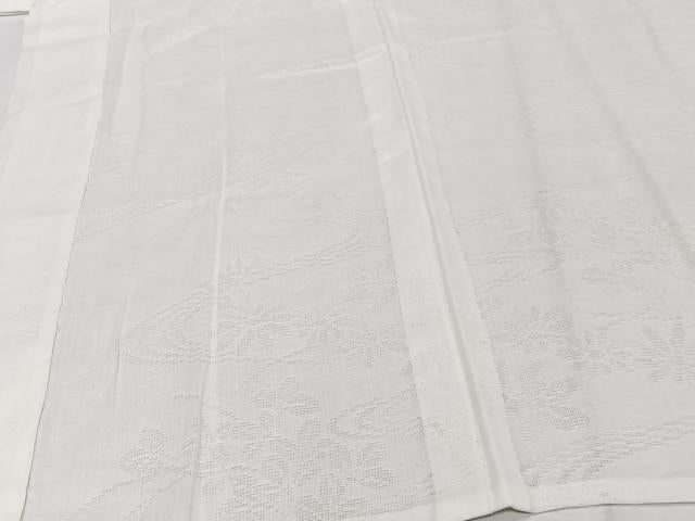 平和屋着物＊夏物　長襦袢　流水花紋紗　麻　逸品　CABI3830xi