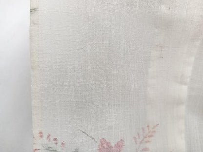 平和屋着物＊夏物　小紋　紗　草花文　洗える着物　CABI3832xi