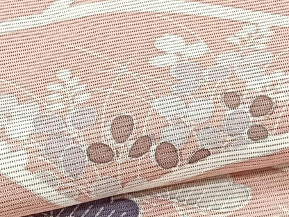 平和屋着物＊夏物　訪問着　絽　地紙草花文　正絹　逸品　CABI3851xi
