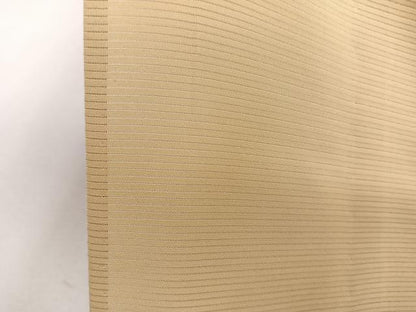 平和屋着物＊夏物　色無地　絽　蜂蜜色　正絹　逸品　CABI3852xi