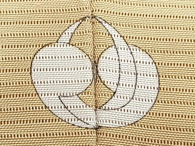 平和屋着物＊夏物　色無地　絽　蜂蜜色　正絹　逸品　CABI3852xi