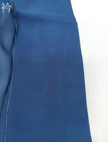 平和屋着物＊夏物　色留訪問着　横段鳳凰花紋紗　青藍色　正絹　逸品　未使用　CABI3853xi