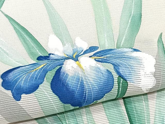 平和屋着物＊夏物　訪問着　絽　草花文　正絹　逸品　CABI3854xi