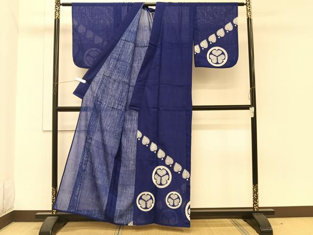 平和屋着物＊夏物　訪問着　紗　花丸文　洗える着物　CABI3865xi