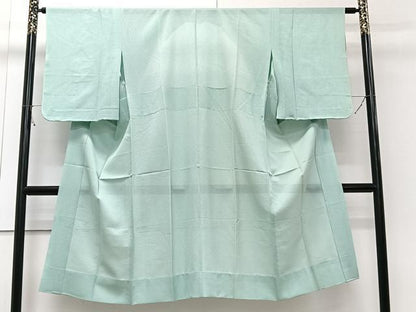 平和屋着物＊夏物　長襦袢　絽　枝花文　青竹色　正絹　逸品　CABI3868xi