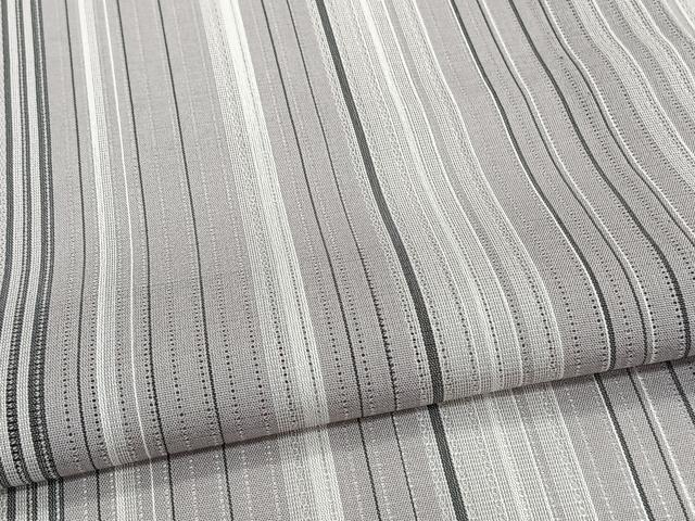 平和屋着物＊夏物　小紋　縦絽　縞　正絹　逸品　CABI3871xi