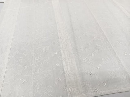平和屋着物＊夏物　長襦袢　草花紋紗　生成り色　CABI3913xi