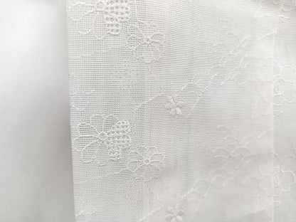 平和屋着物＊夏物　長襦袢　草花紋紗　生成り色　CABI3913xi