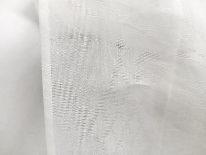 平和屋着物＊夏物　長襦袢　流水風景花紋紗　白練色　麻　逸品　CABI3919xi