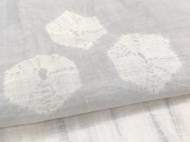 平和屋着物＊夏物　男性　長襦袢　絞り　横段亀甲文　麻　逸品　CABI3923xi