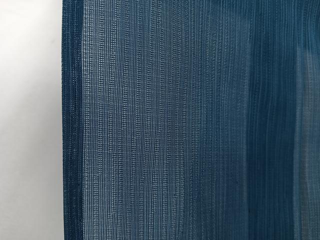平和屋着物＊夏物　小紋　縞紋紗　正絹　逸品　CABI3924xi