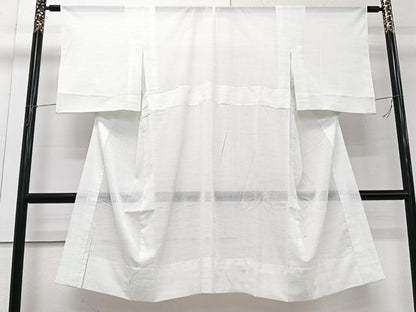 平和屋着物＊夏物　洗える最高級着物　＜英＞はなぶさ謹製　長襦袢　絽　変わり縞　洗える着物　CABI3927xi