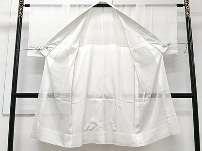 平和屋着物＊夏物　洗える最高級着物　＜英＞はなぶさ謹製　長襦袢　変わり絽　白色　洗える着物　CABI3930xi