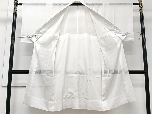 平和屋着物＊夏物　洗える最高級着物　＜英＞はなぶさ謹製　長襦袢　変わり絽　白色　洗える着物　CABI3930xi