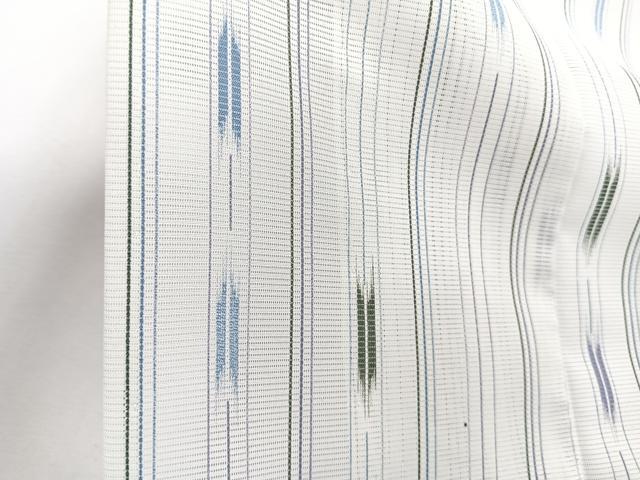 平和屋着物＊夏物　小紋　絽　矢羽文　洗える着物　CABI3931xi
