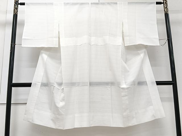 平和屋着物＊夏物　洗える最高級着物　＜英＞はなぶさ謹製　長襦袢　変わり絽　白色　洗える着物　CABI3932xi