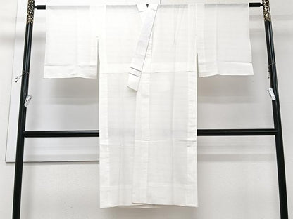 平和屋着物＊夏物　洗える最高級着物　＜英＞はなぶさ謹製　長襦袢　変わり絽　白色　洗える着物　CABI3932xi