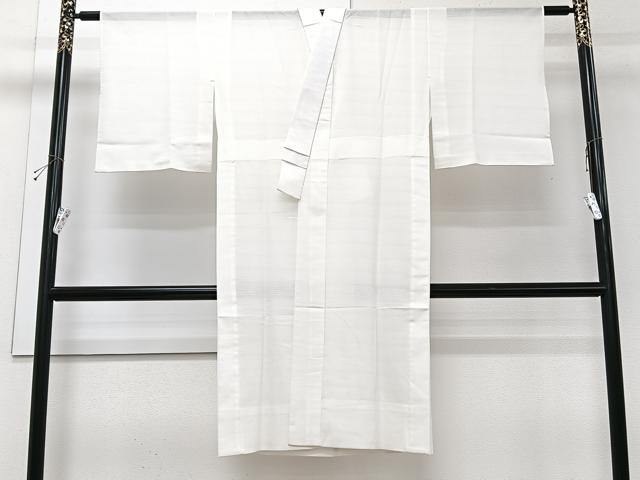 平和屋着物＊夏物　洗える最高級着物　＜英＞はなぶさ謹製　長襦袢　変わり絽　白色　洗える着物　CABI3932xi