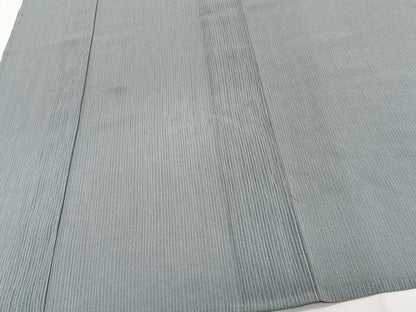 平和屋着物＊夏物　洗える最高級着物　＜英＞はなぶさ謹製　色無地　縞紋紗　湊鼠色　洗える着物　CABI3934xi
