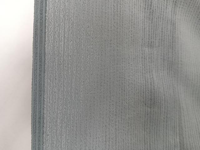 平和屋着物＊夏物　洗える最高級着物　＜英＞はなぶさ謹製　色無地　縞紋紗　湊鼠色　洗える着物　CABI3934xi