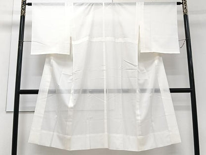 平和屋着物＊夏物　長襦袢　絽　絹鼠色　洗える着物　CABI3935xi