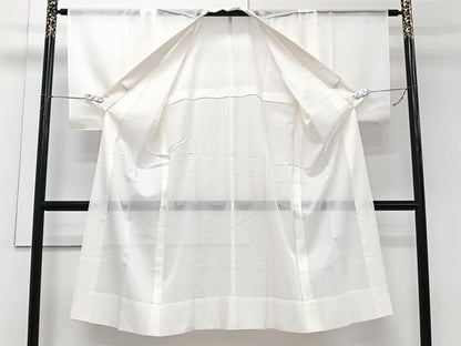 平和屋着物＊夏物　長襦袢　絽　絹鼠色　洗える着物　CABI3935xi