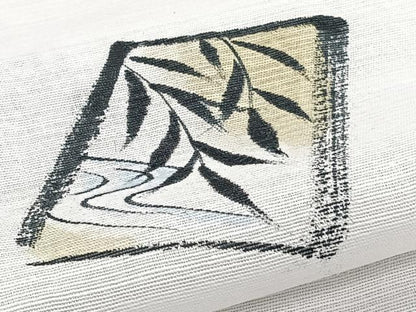 平和屋着物＊夏物　訪問着　紗　手描き　色紙立波文　金彩　洗える着物　CABI3942xi