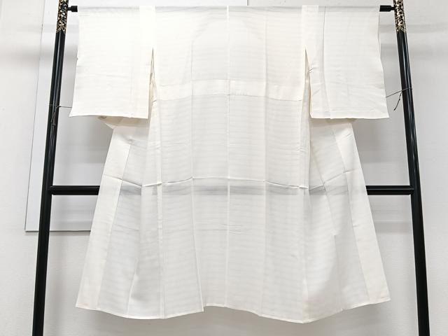 平和屋着物＊夏物　長襦袢　変わり絽　生成り色　洗える着物　CABI3948xi