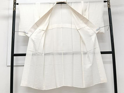 平和屋着物＊夏物　長襦袢　変わり絽　生成り色　洗える着物　CABI3948xi