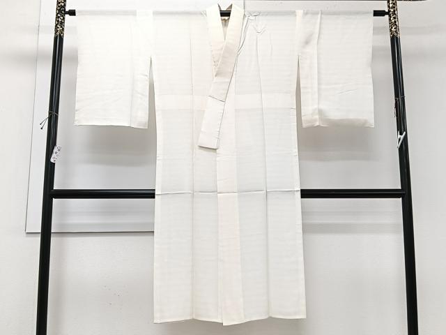平和屋着物＊夏物　長襦袢　変わり絽　生成り色　洗える着物　CABI3948xi