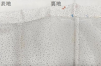 平和屋着物＊夏物　小紋　絽　舞蝶文　洗える着物　CABI3954xi