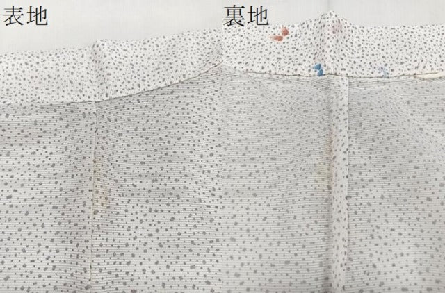 平和屋着物＊夏物　小紋　絽　舞蝶文　洗える着物　CABI3954xi
