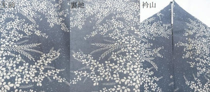 平和屋着物＊夏物　小紋　絽　枝草花文　正絹　逸品　CABI3959xi