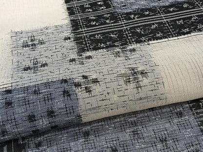 平和屋着物＊夏物　紗紬　色紙重ね文　正絹　逸品　CABI3965xi